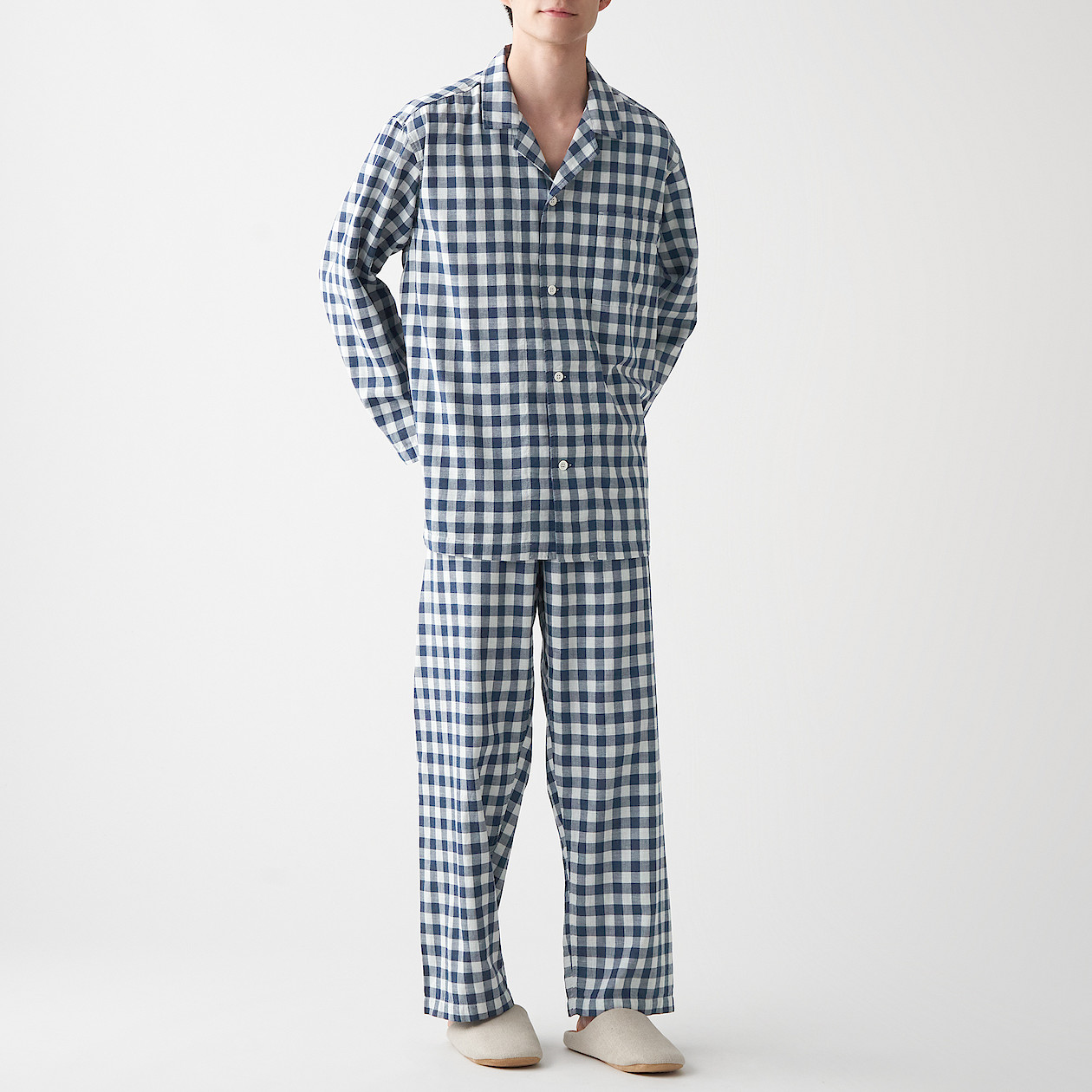 Buy Side Seamless Double Gauze Pajamas online | Muji